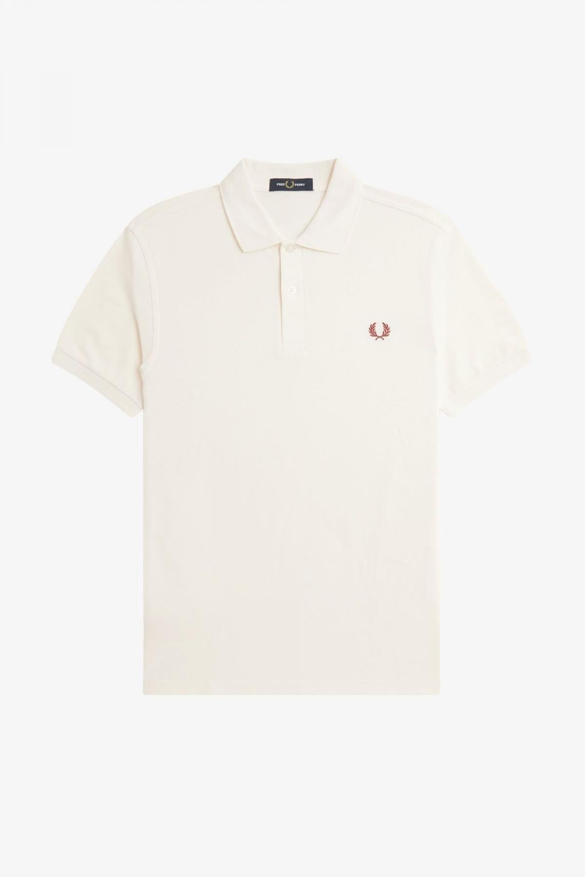 FRED PERRY PLAIN FRED PERRY SHIRT en color BLANCO (2)
