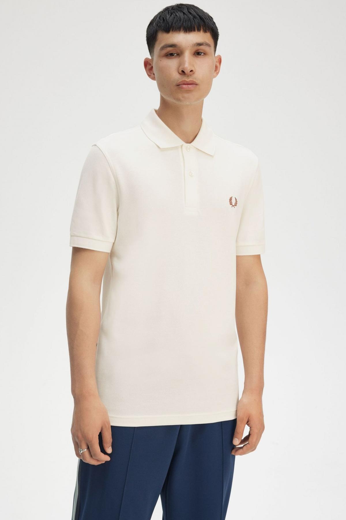 FRED PERRY PLAIN FRED PERRY SHIRT en color BLANCO (4)
