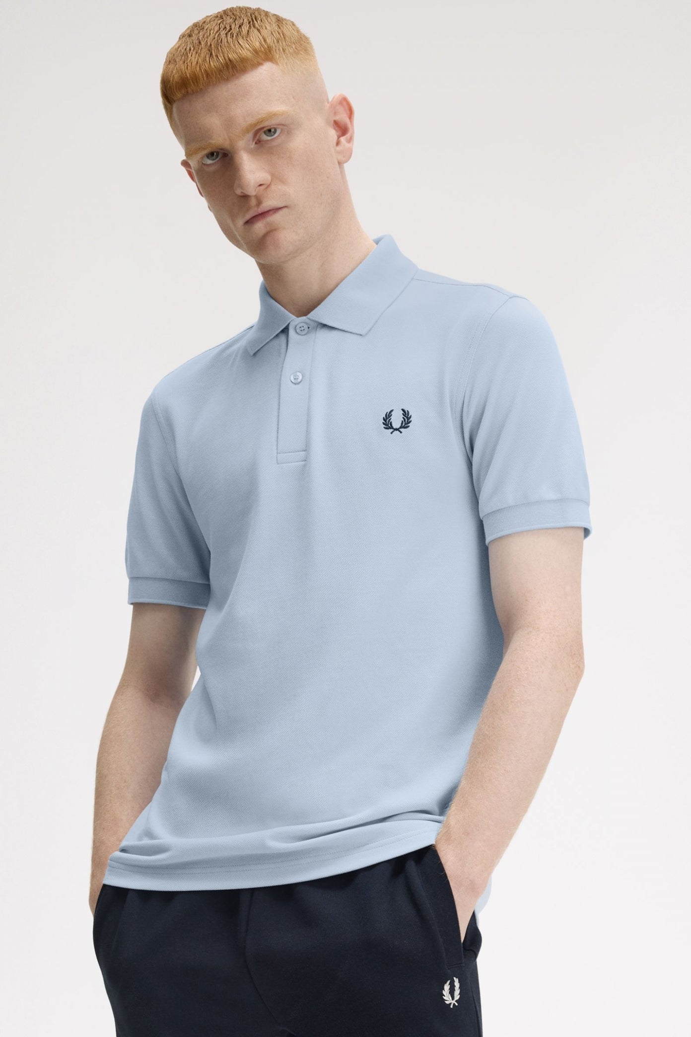 FRED PERRY PLAIN FRED PERRY SHIRT en color AZUL (4)