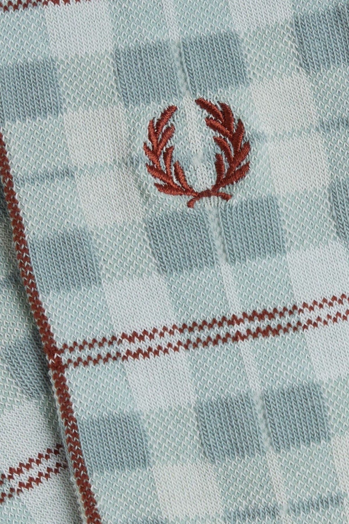 FRED PERRY CHECK SOCK en color VERDE (2)