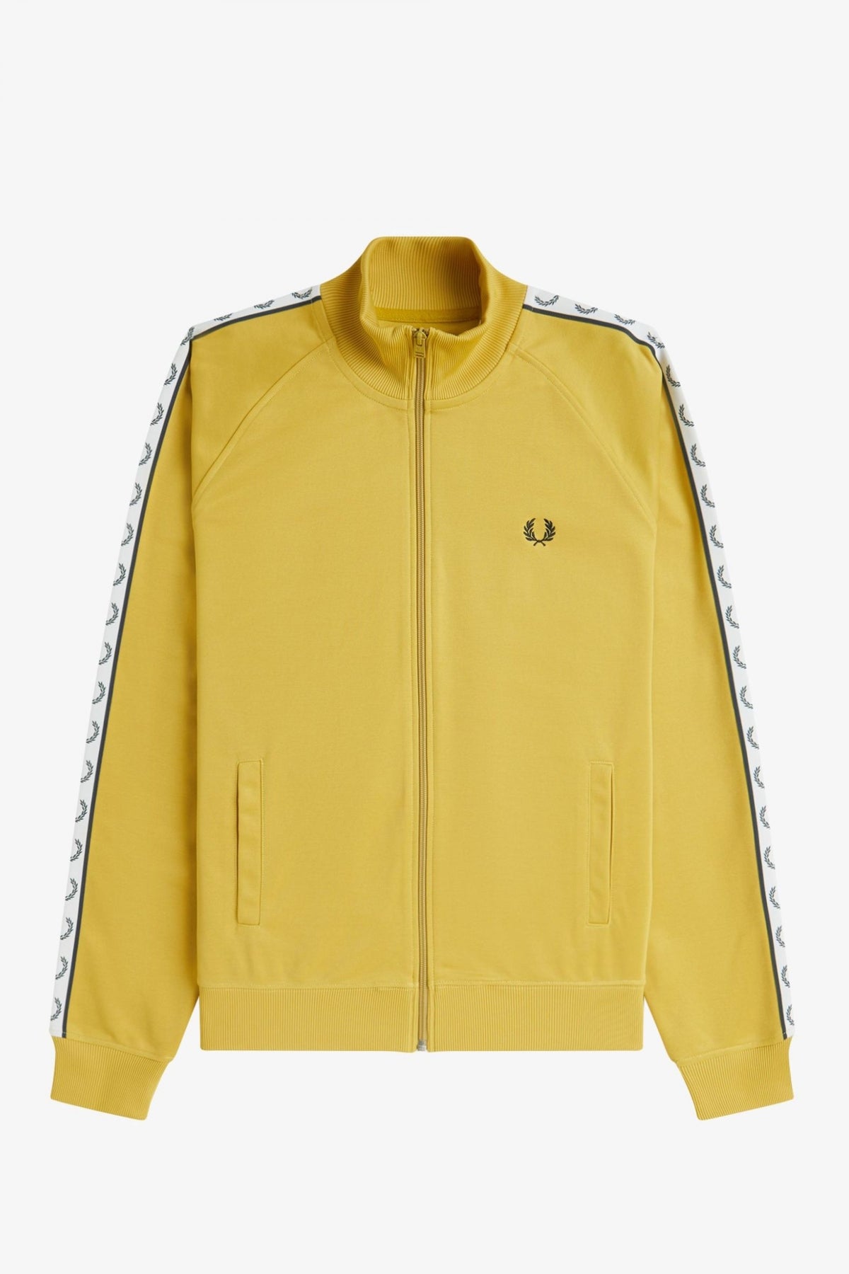 FRED PERRY TAPED TRACK JACKET en color AMARILLO (2)