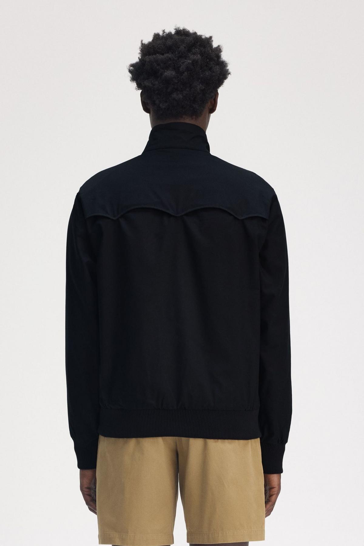 FRED PERRY HARRINGTON JACKET en color NEGRO (3)