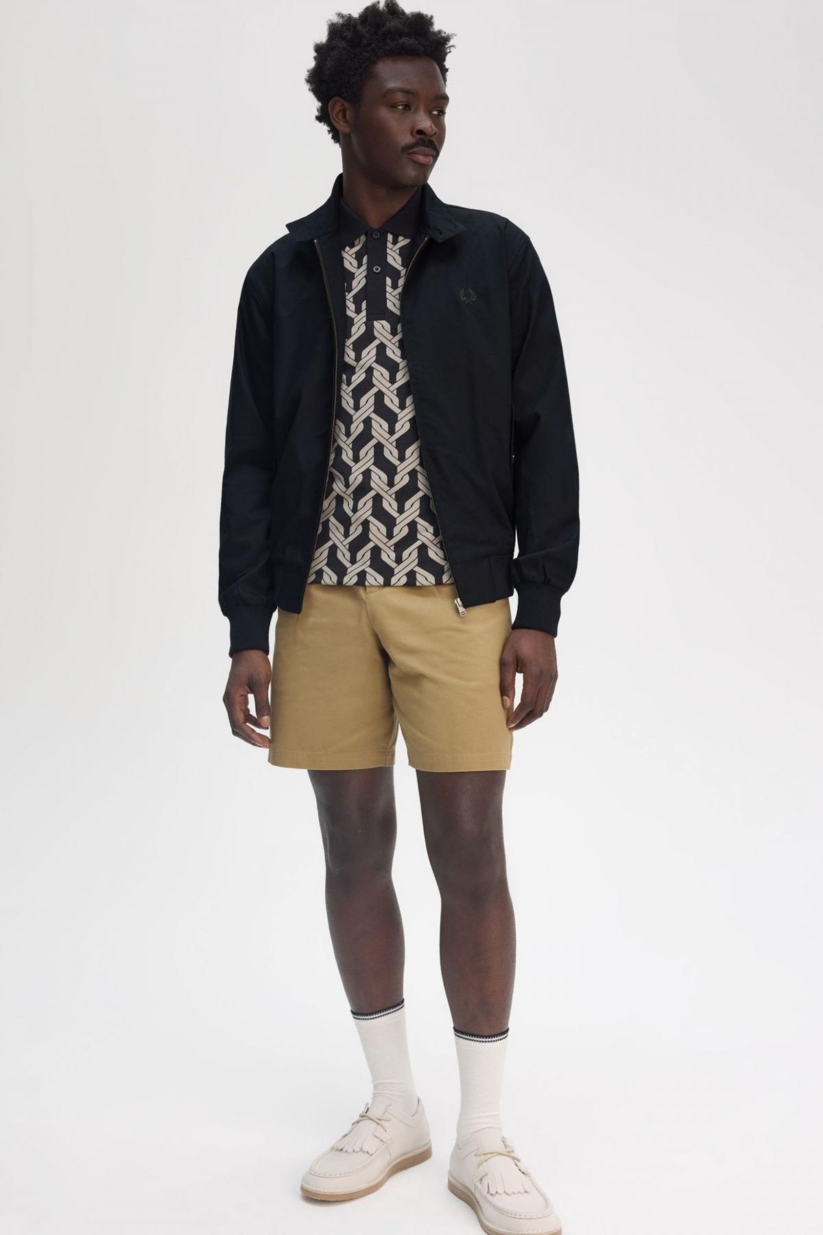 FRED PERRY HARRINGTON JACKET en color NEGRO (4)