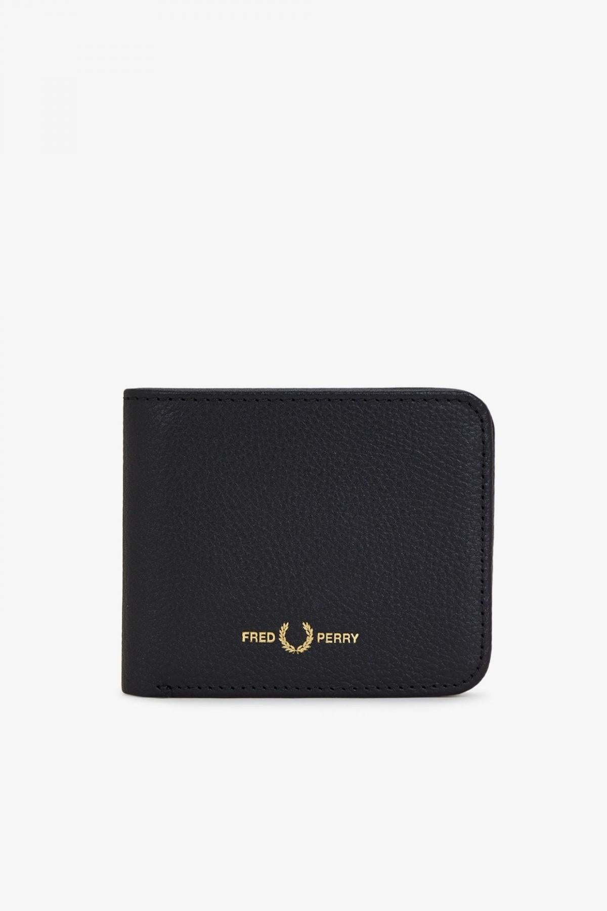 FRED PERRY BILL FOLD WA en color NEGRO (1)