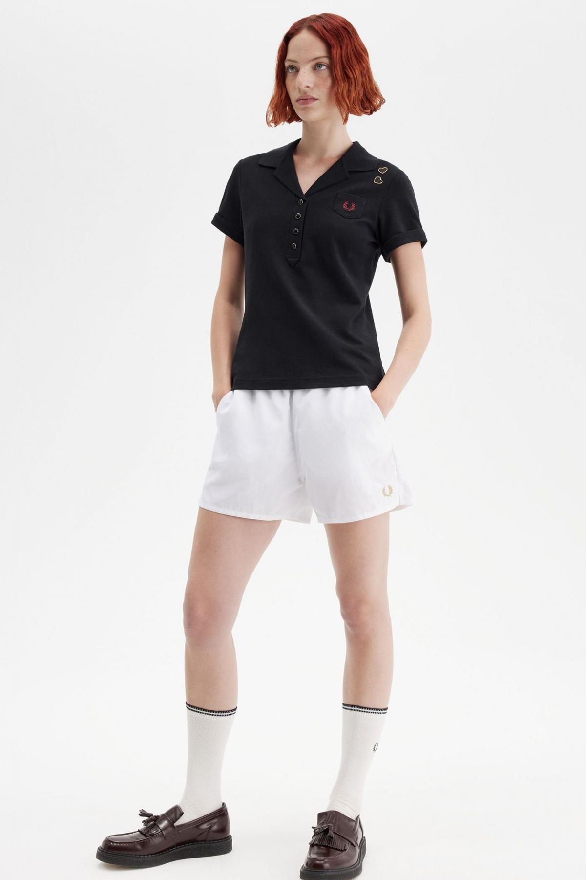 FRED PERRY POCKET DETAIL POLO SHIRT en color NEGRO  (4)
