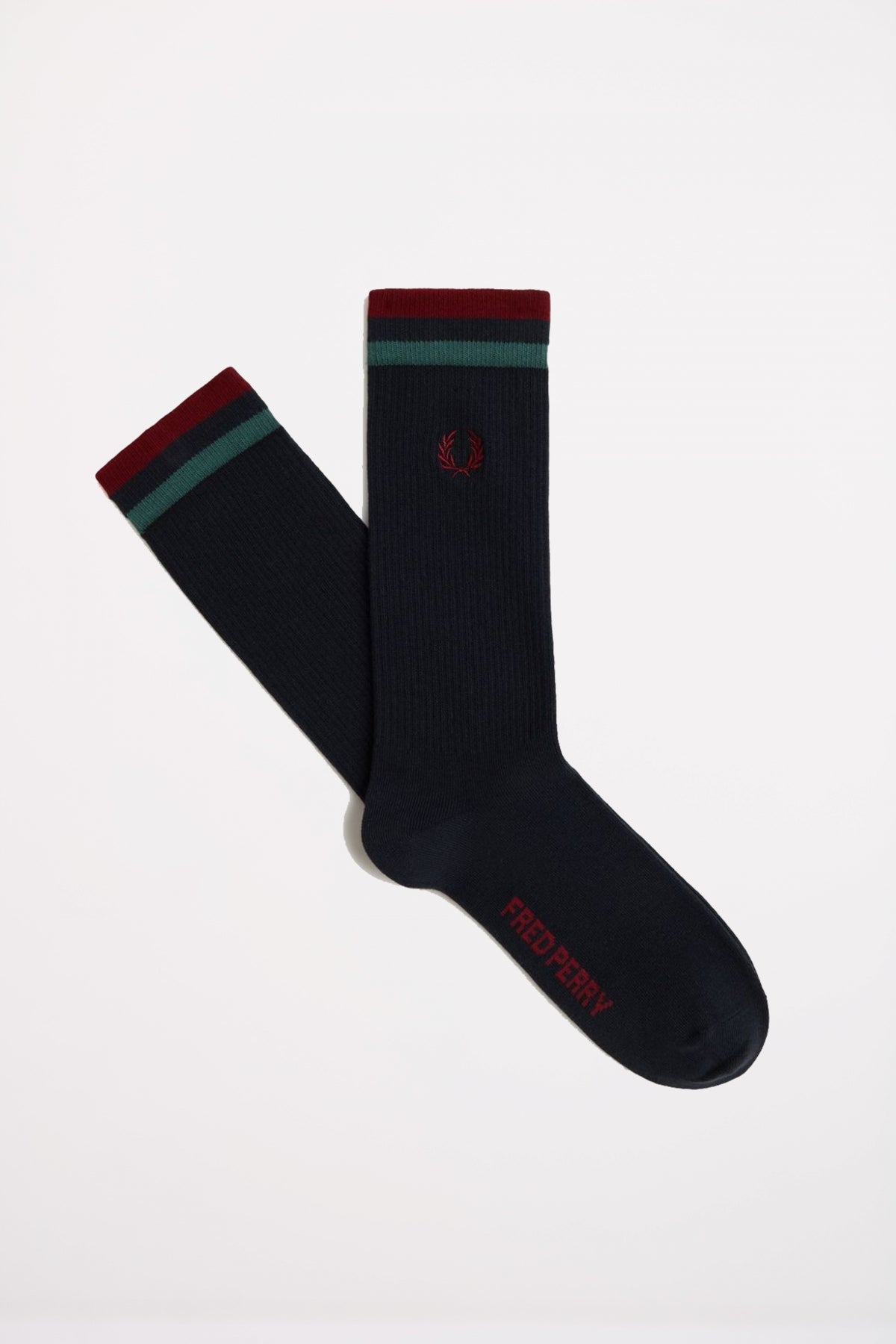FRED PERRY TIPPED SPORTS SOCK en color AZUL (1)