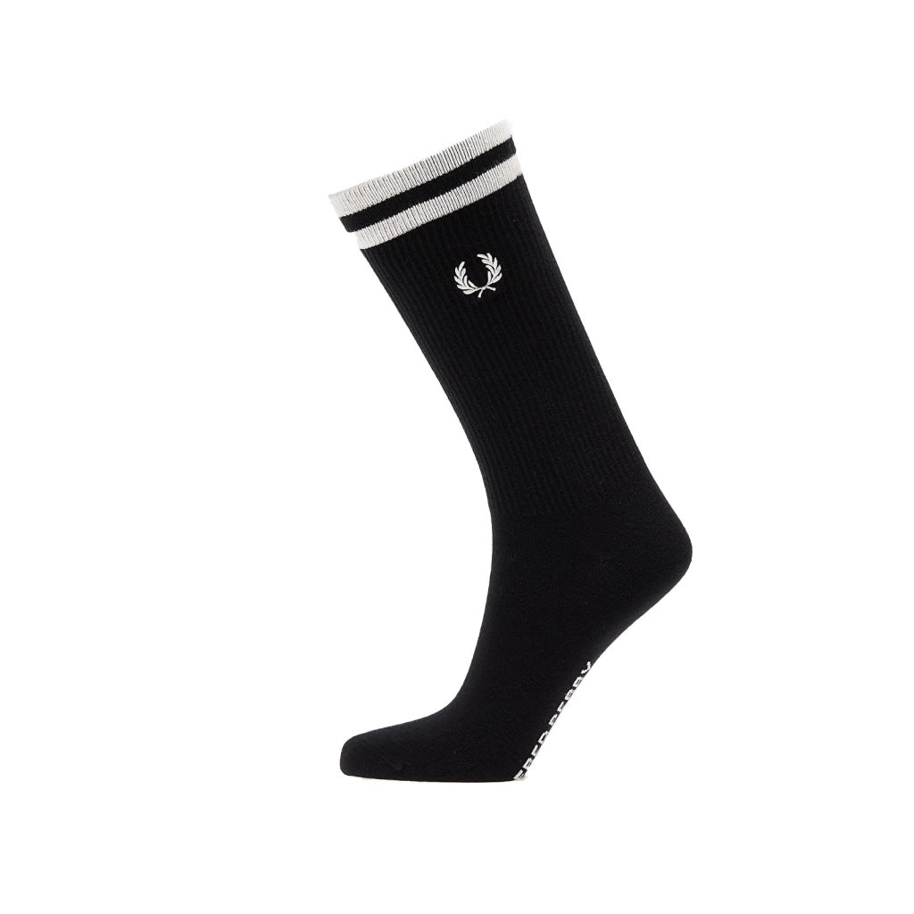 FRED PERRY TIPPED SPORTS SOCK en color NEGRO (4)