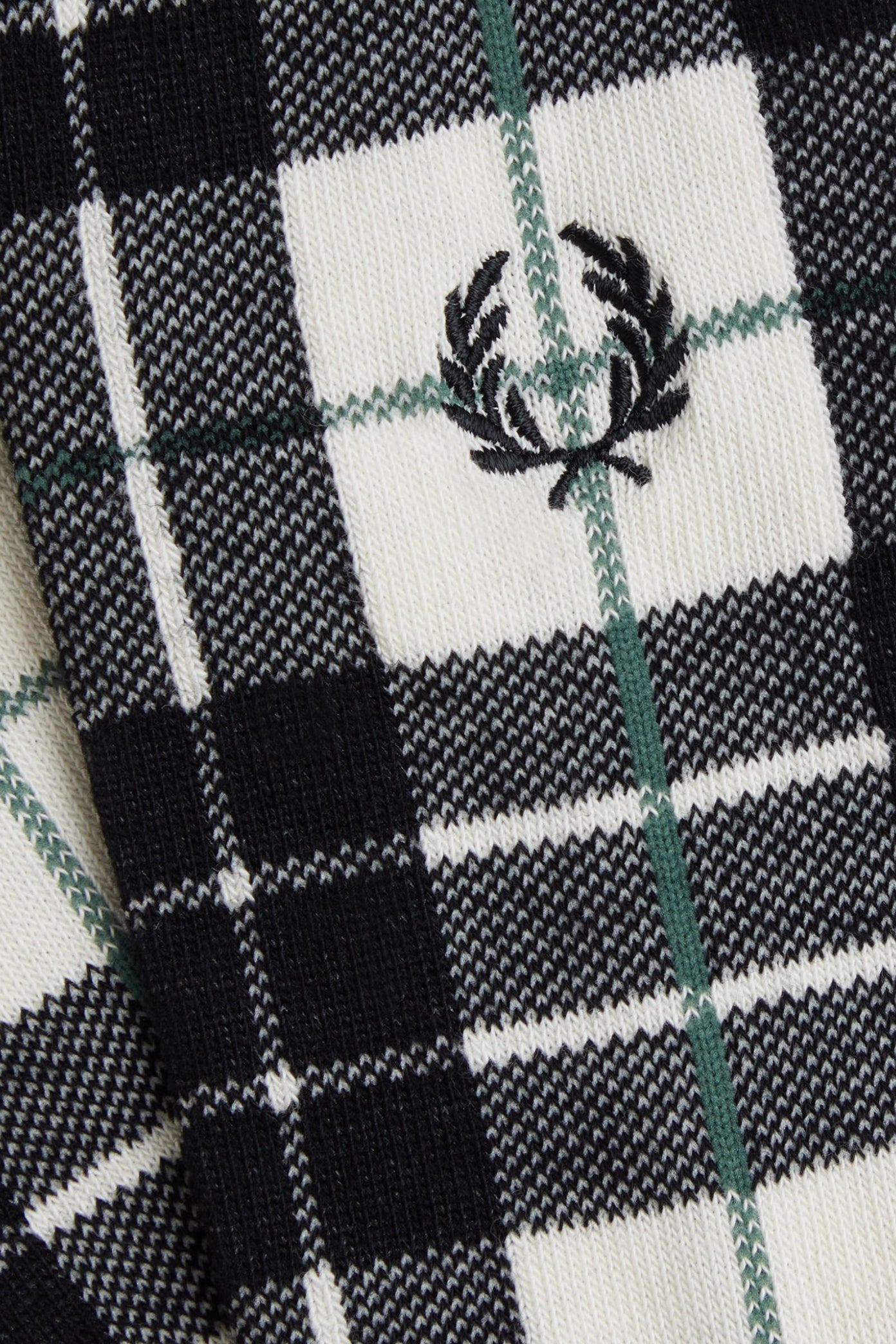 FRED PERRY TARTAN SOCK en color NEGRO (2)