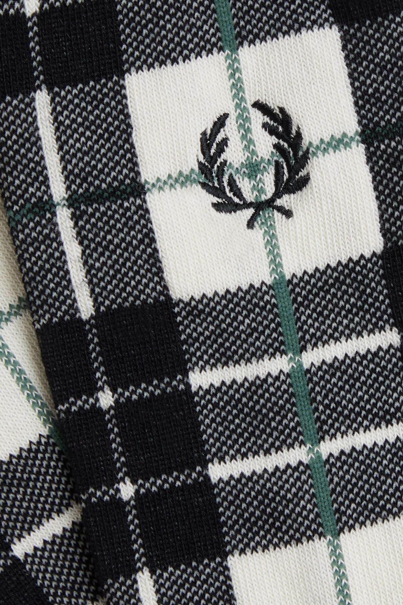 FRED PERRY TARTAN SOCK en color NEGRO (2)