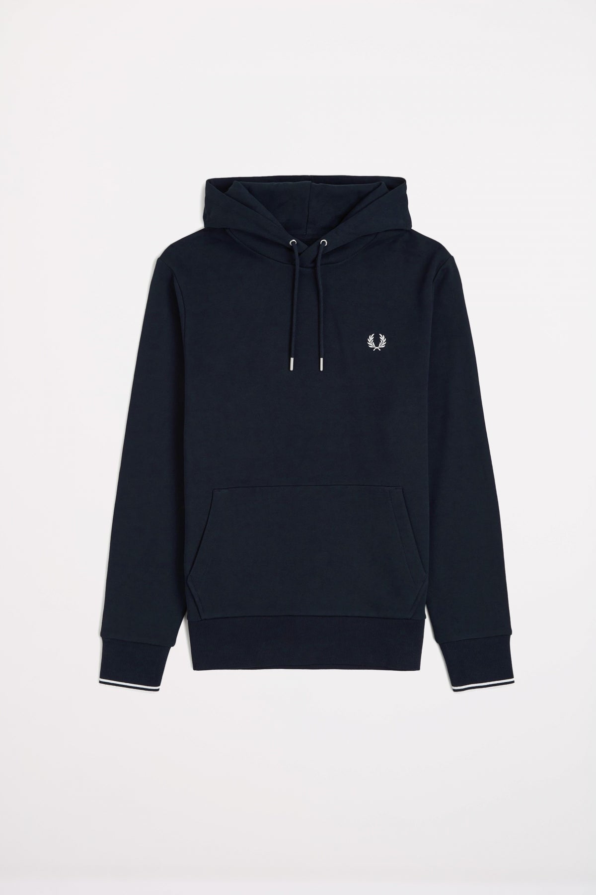 FRED PERRY TIPPED HOODED SWEATSHIRT en color AZUL (2)