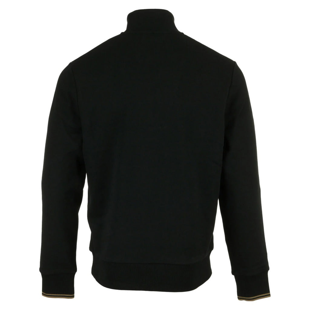 FRED PERRY HALF ZIP SWEATSHIRT en color NEGRO (5)