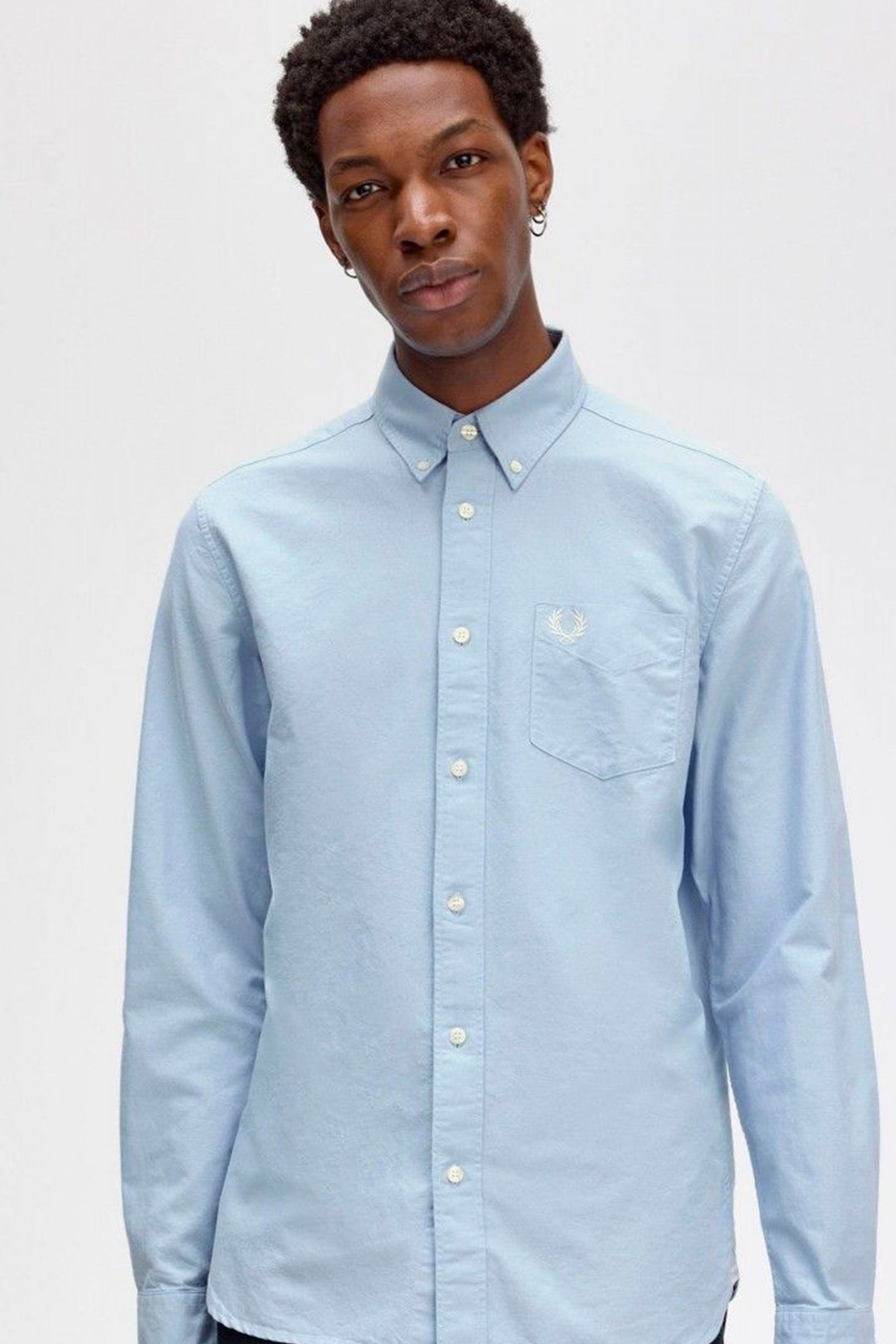 FRED PERRY OXFORD SHIRT en color AZUL (3)