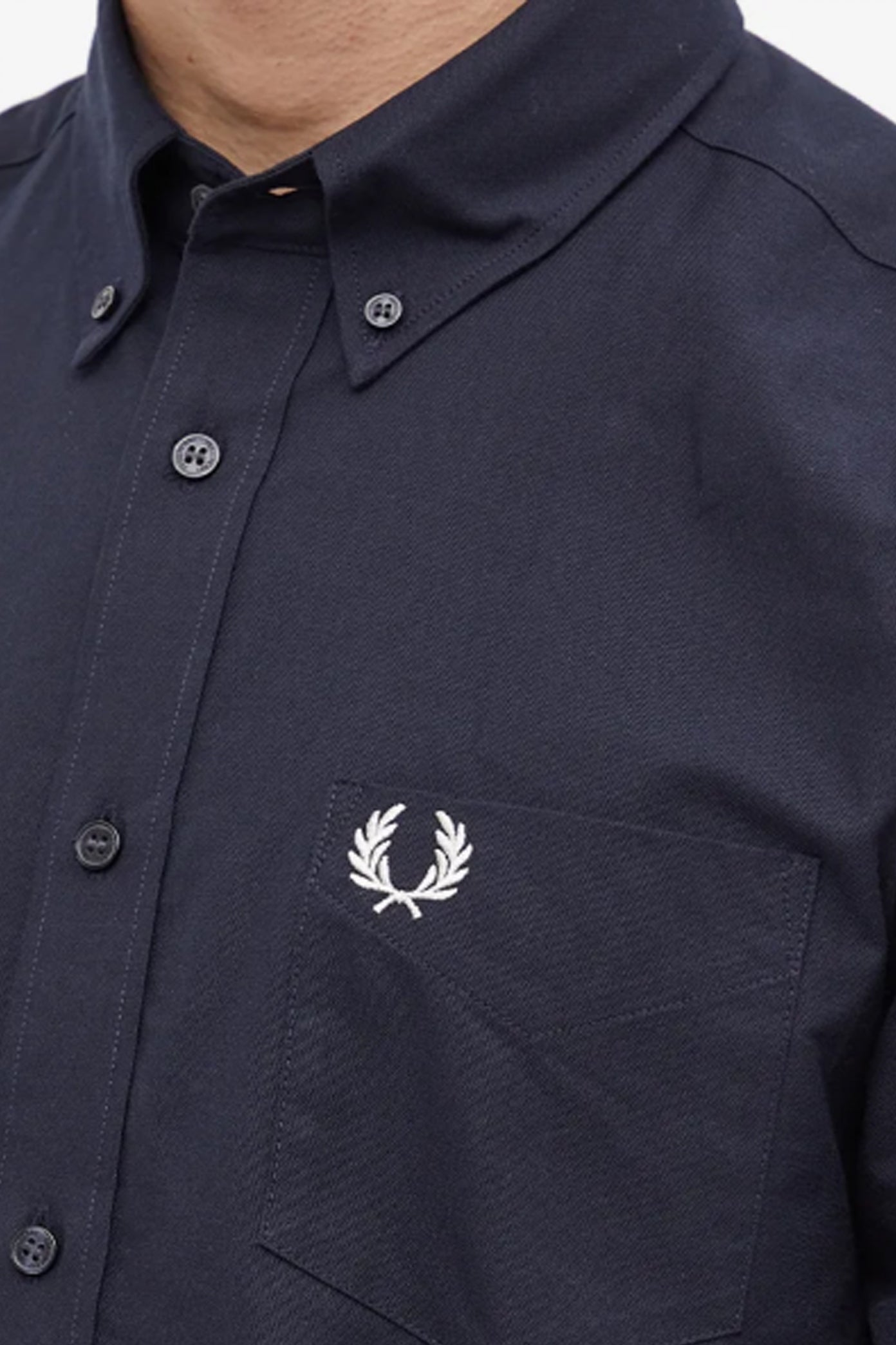 FRED PERRY OXFORD SHIRT en color AZUL (4)