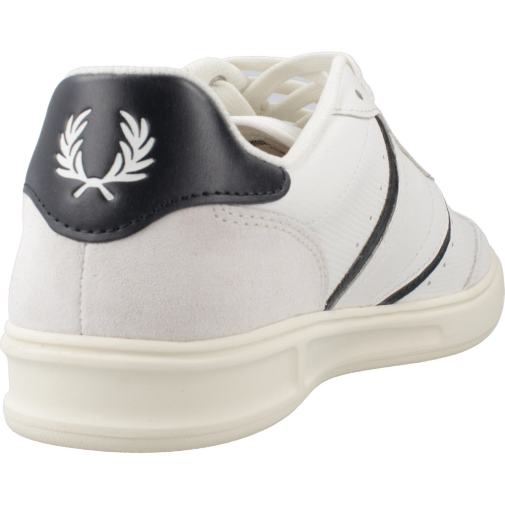 FRED PERRY B EMBOSSED LEATHER en color BLANCO (3)