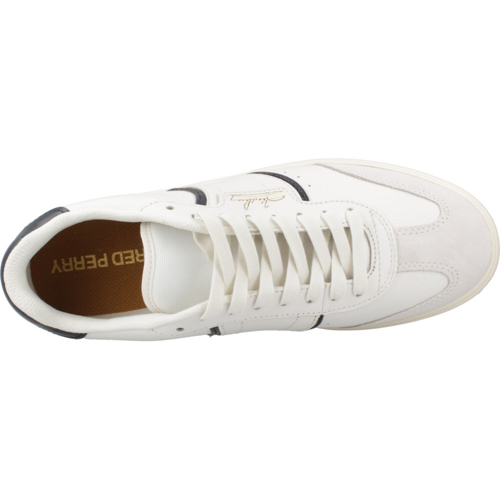 FRED PERRY B EMBOSSED LEATHER en color BLANCO (7)