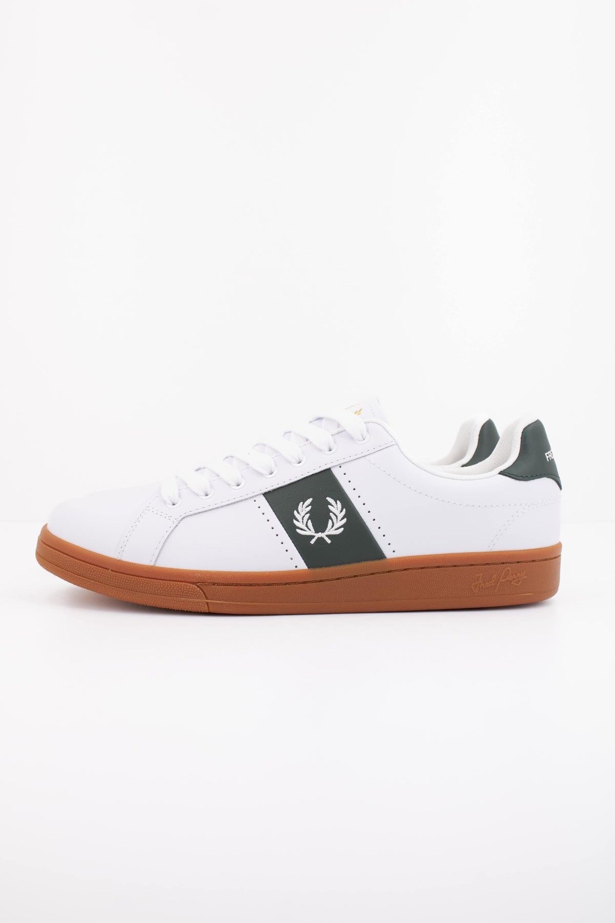 FRED PERRY B LEATHER en color BLANCO (1)