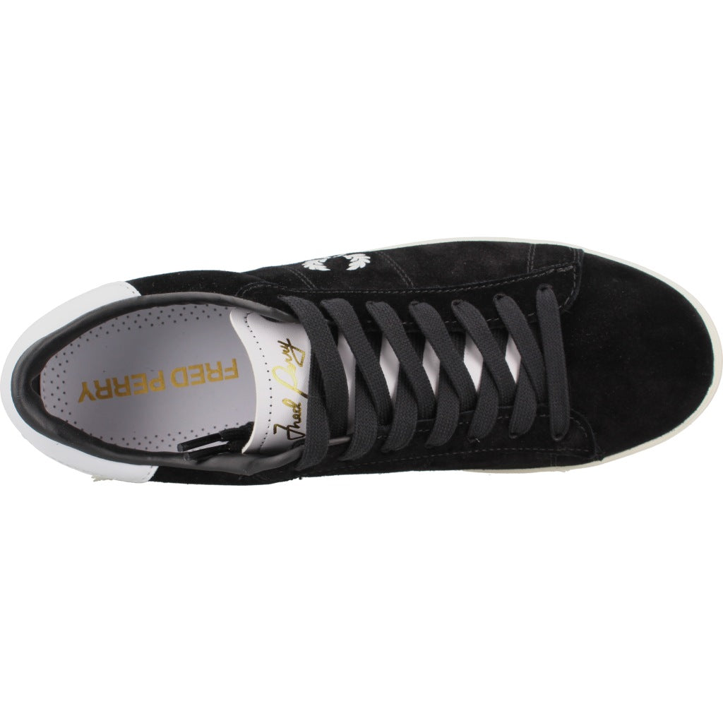 FRED PERRY B ZAPATILLA SPENCER SUEDE en color NEGRO (7)