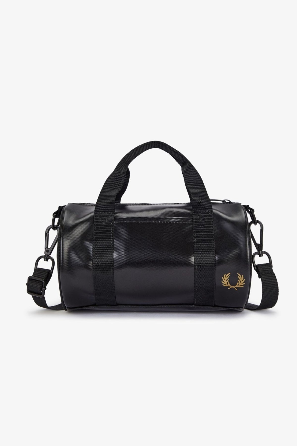 FRED PERRY TONAL CLASSIC MINI BARREL BAG en color NEGRO (1)