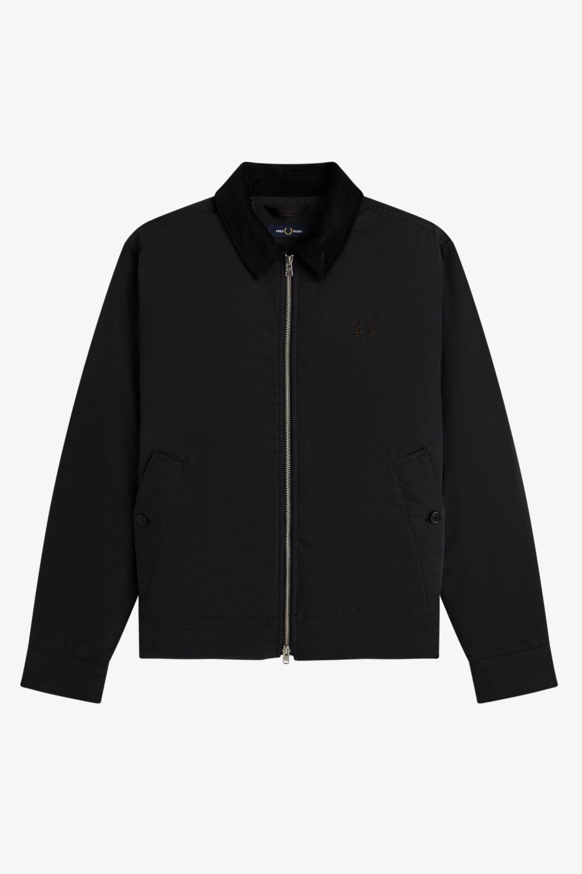 FRED PERRY THE CABAN JACKET en color NEGRO (1)