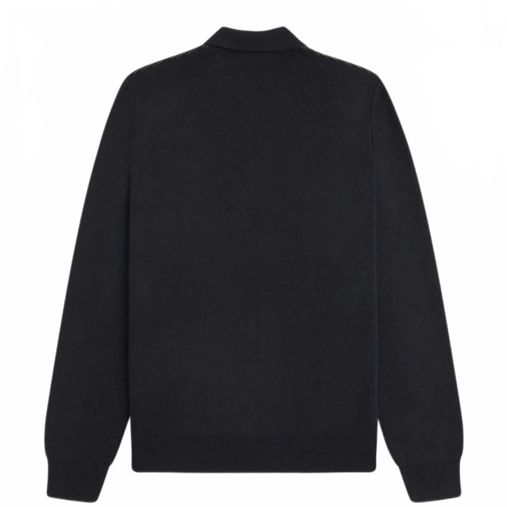FRED PERRY TEXTURED PANEL ZIP CARDIGAN en color (5)
