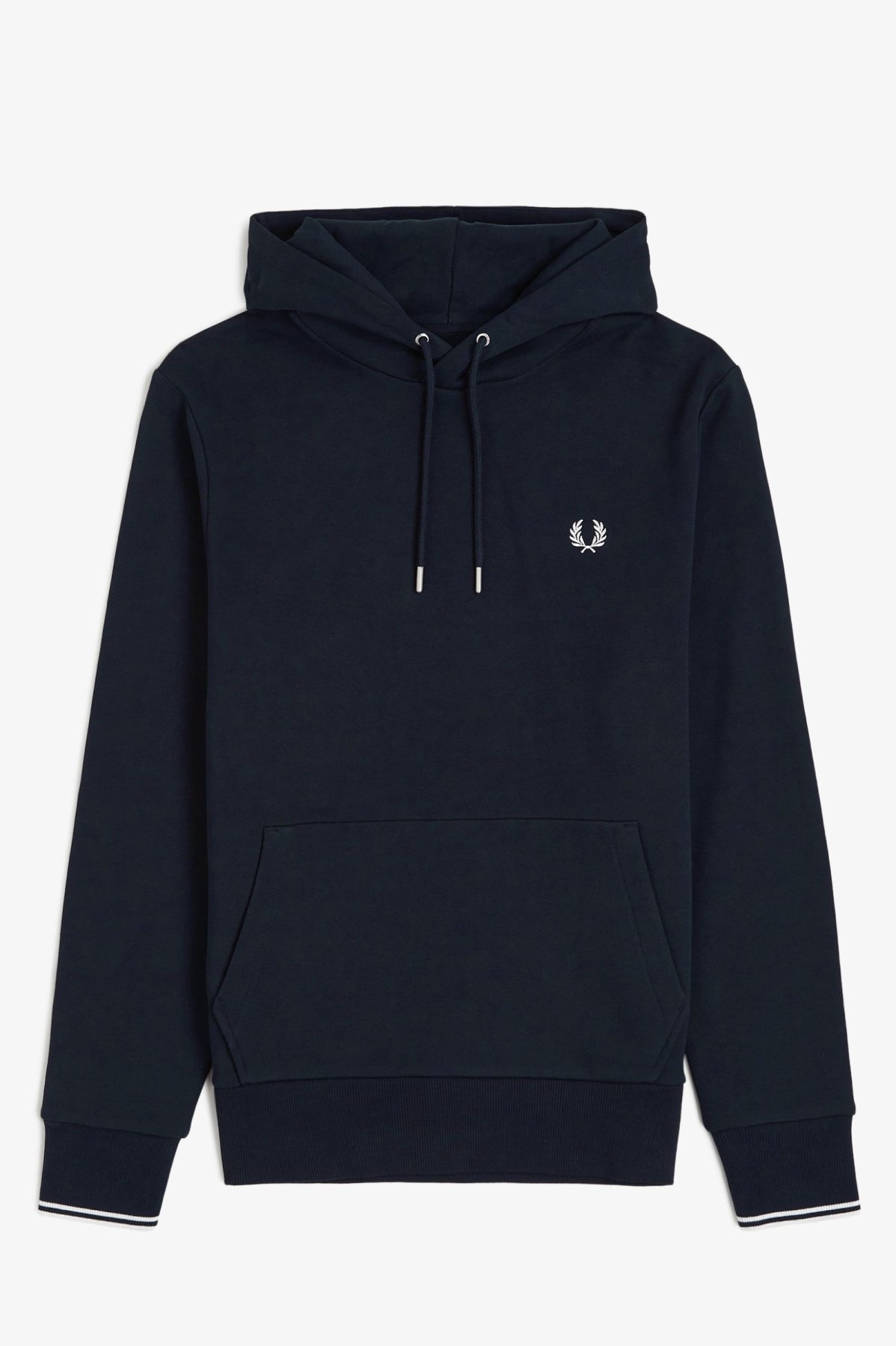 FRED PERRY TIPPED HOODED SWEATSHIRT en color AZUL (3)