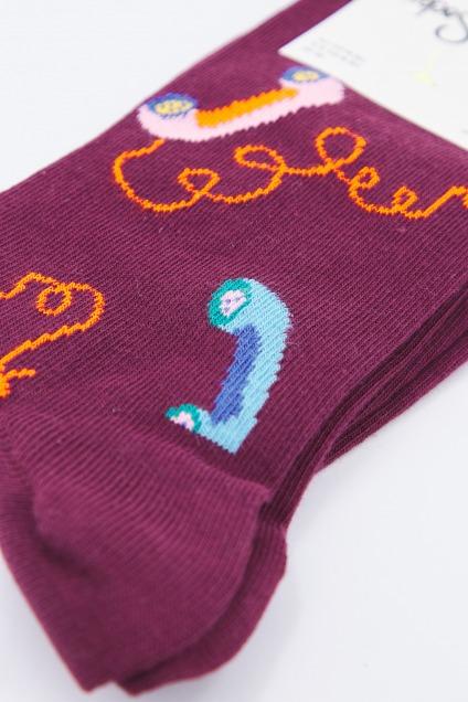 HAPPY SOCKS SIT en color BURDEOS (4)