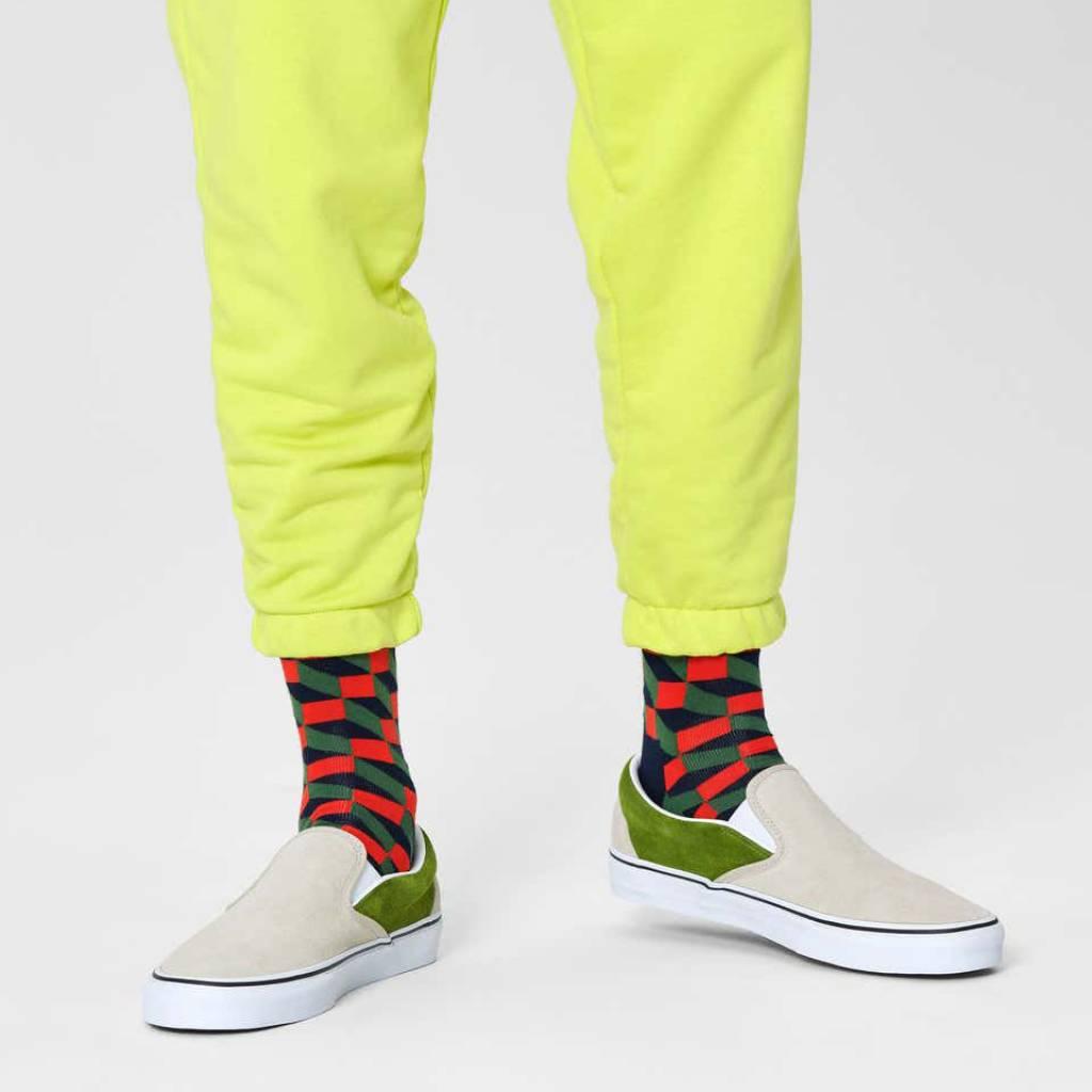 HAPPY SOCKS FILLED OPTIC SOCK en color ROJO (5)