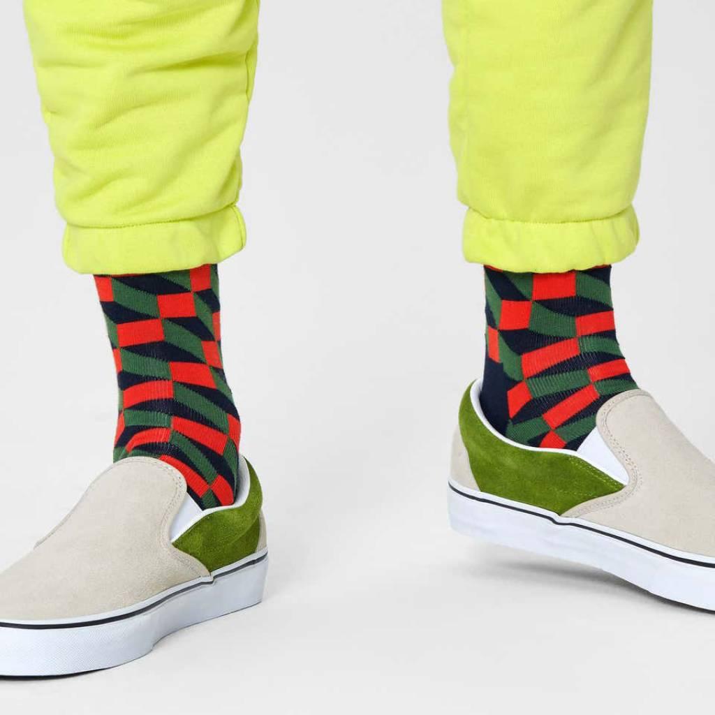 HAPPY SOCKS FILLED OPTIC SOCK en color ROJO (6)
