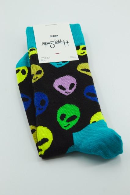 HAPPY SOCKS ALIEN en color NEGRO (2)