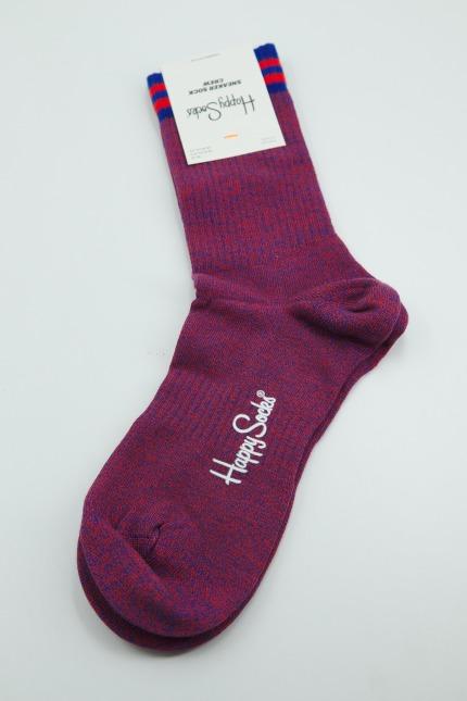 HAPPY SOCKS  IM SOLID THIN CREW SOC en color ROJO  (2)