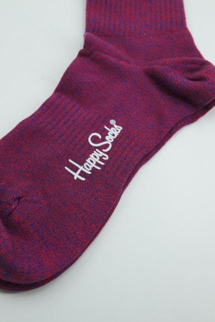 HAPPY SOCKS  IM SOLID THIN CREW SOC en color ROJO  (3)