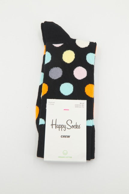 HAPPY SOCKS BIG DOT SOCK en color NEGRO  (2)