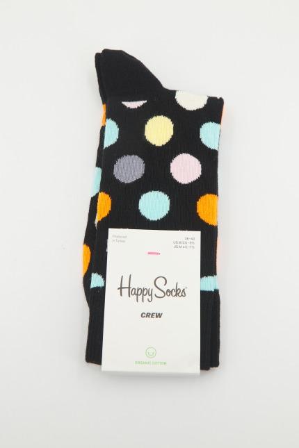 HAPPY SOCKS BIG DOT SOCK en color NEGRO (1)