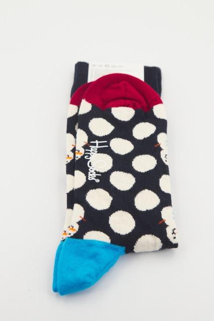 HAPPY SOCKS BIG DOT SNOWMAN en color AZUL (2)