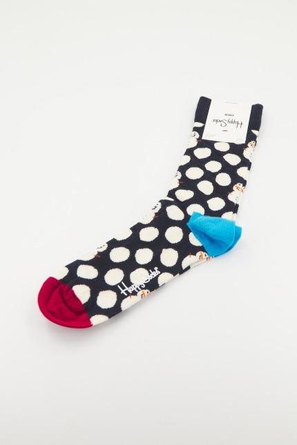 HAPPY SOCKS BIG DOT SNOWMAN en color AZUL (3)