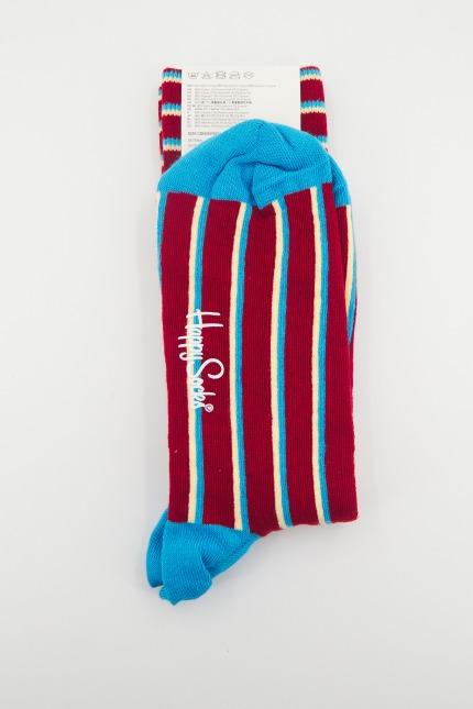 HAPPY SOCKS BLOCKED STRIPE en color ROJO (2)