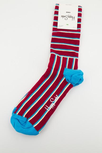 HAPPY SOCKS BLOCKED STRIPE en color ROJO (3)