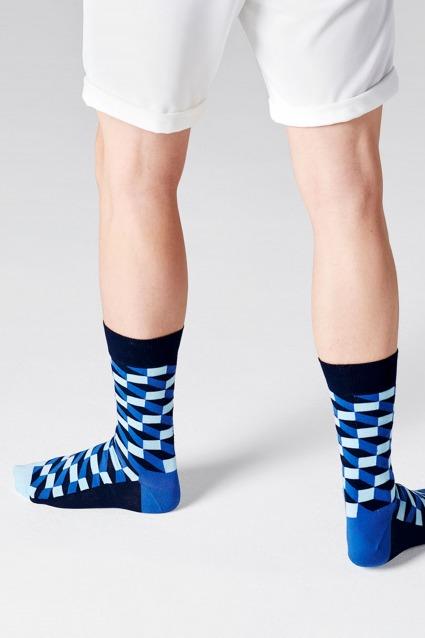HAPPY SOCKS FILLED OPTIC SOCK en color AZUL (1)