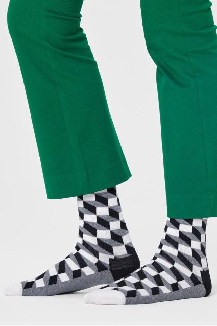 HAPPY SOCKS FILLED OPTIC en color GRIS (1)
