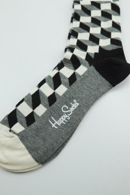 HAPPY SOCKS FILLED OPTIC en color GRIS (3)