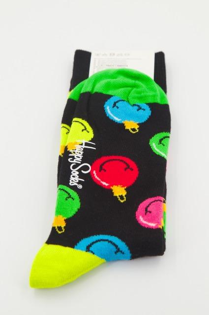 HAPPY SOCKS JINGLE SMAILEY en color NEGRO (2)