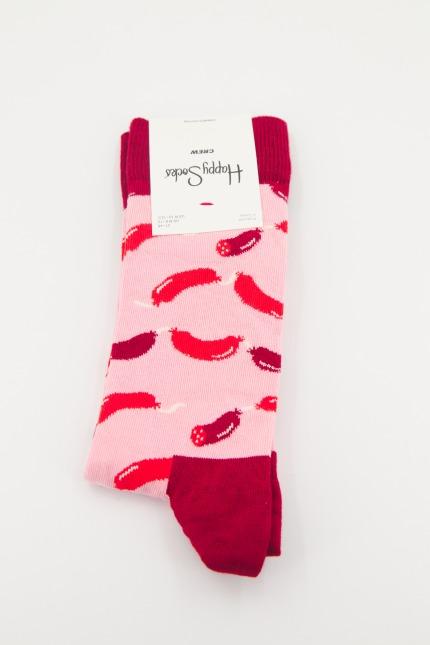 HAPPY SOCKS SAUSAGE en color ROSA (1)