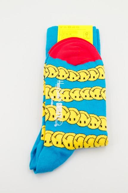 HAPPY SOCKS ZEN SMAILEY en color AZUL (2)