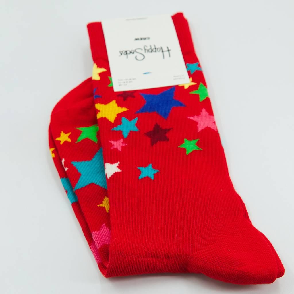 HAPPY SOCKS STARS  en color ROJO  (7)