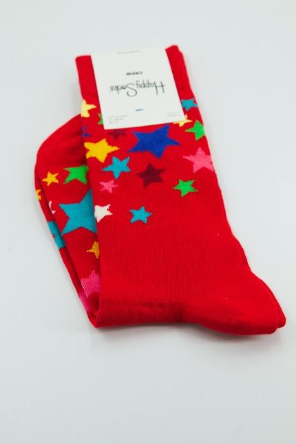 HAPPY SOCKS STARS  en color ROJO  (2)
