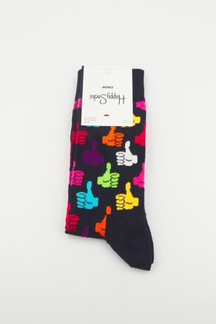 HAPPY SOCKS THUMBS UP SOCK en color NEGRO (1)