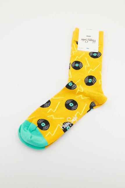 HAPPY SOCKS VINYL en color AMARILLO (3)