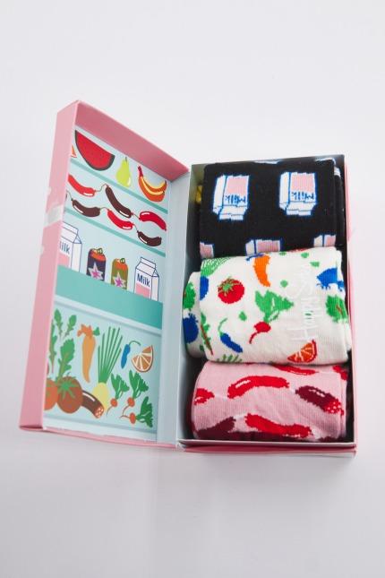 HAPPY SOCKS PACK FOODIE SOCKS en color MULTICOLOR (1)