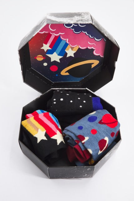 HAPPY SOCKS PACK OUTER SPACE SOCKS en color MULTICOLOR (2)