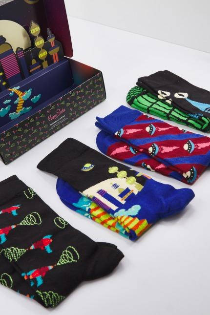 HAPPY SOCKS PACK SPACE en color MULTICOLOR (4)